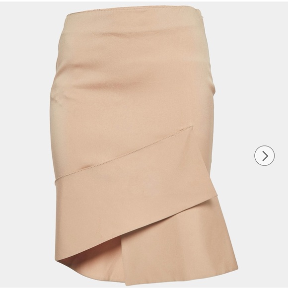 Gucci Cream Asymmetrical Pencil Skirt - Picture 1 of 4